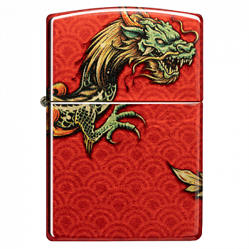  Zippo 48513 - Dragon Design - 540 Tumbled Brass