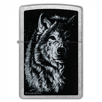 ��������� Zippo 46149 - Shadow Wolf - Street Chrome