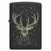 ��������� Zippo 48385 - Deer - Black Matte