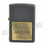 ��������� Zippo 362 Black Crackle� - W/Brs Emblem ZippoZippoZippo