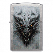 ��������� Zippo 48732 - Dragon Design - Linen Weave