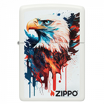 ��������� Zippo 46692 - Painted Eagle - White Matte