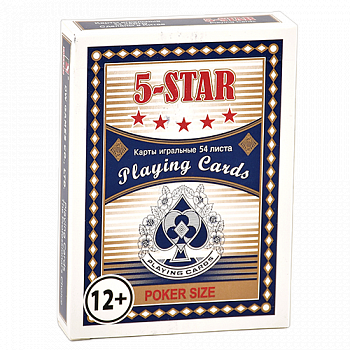��������� ����� ������� - ���.3008 - 5-Star poker size Blue 54 ����� � ����������