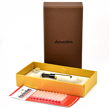  Denicotea Holder 25004 (650910) Slimline lacquer Gold/Guillocheier