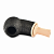  Astra 265 - Reverse Calabash Bent Apple - Morta Black Blast Cream ( )