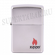  Zippo 205 - Zippo Logo - Satin Chrome