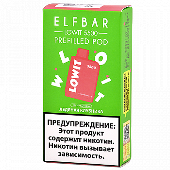 ������� �������� Elf Bar Lowit - ������� �������� (5.500 �������) - (1 ��.)