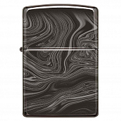 ��������� Zippo 49812 - Marble Pattern Design - High Polish Black