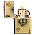 ��������� Zippo 46388 - Ace of Skulls - 540 Tumbled Brass