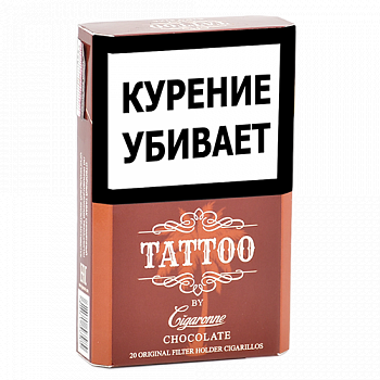  Cigaronne Tattoo -  Chocolate King Size (20 .)