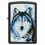  Zippo 48936 - Feed the Good Wolf - Black Matte