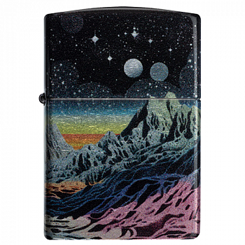 ��������� Zippo  46432 - Space in Color - 540 Tumbled Chrome