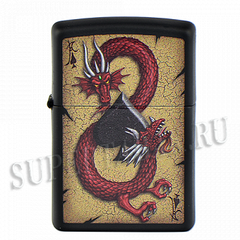  Zippo 29840 - Dragon Ace - Black Matte