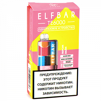 POD ������� Elf Bar - TE 6.000 - ������ - ���� - 2% - (1 ��.)