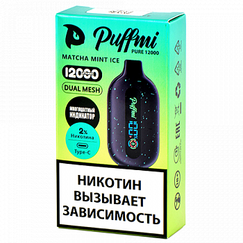 POD- Puffmi - Pure 12.000  - Matcha - Mint Ice (1 .)