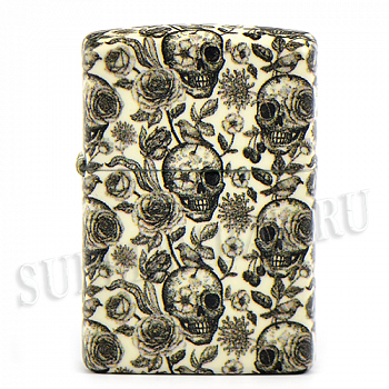  Zippo 49458 - Skeleton Design - Glow in the Dark Green