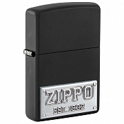  Zippo 48689 - License Plate - Black Matte