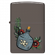  Zippo 48409 - Deer Design - Black Ice