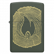 ��������� Zippo 48959 - Wood Ring - Green Matte
