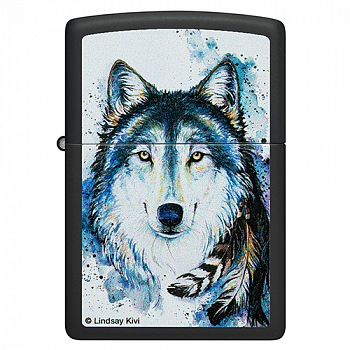 ��������� Zippo 48936 - Feed the Good Wolf - Black Matte