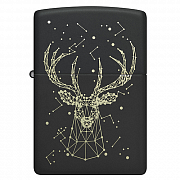  Zippo 48385 - Deer - Black Matte