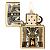 ��������� Zippo 46585 - Art Deco Flame - High polish Brass