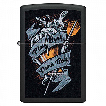  Zippo 48679 - Darts - Black Matte