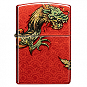 ��������� Zippo 48513 - Dragon Design - 540 Tumbled Brass