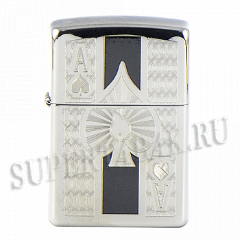  Zippo 24196 - Ace - High Polish Chrome