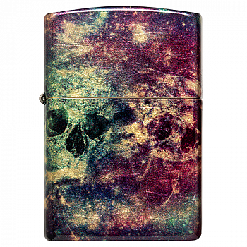 ��������� Zippo  46147 - Galaxy Skull - 540 Tumbled Brass