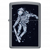 ��������� Zippo 48644 - Skateboarding Astronaut - Flat Grey