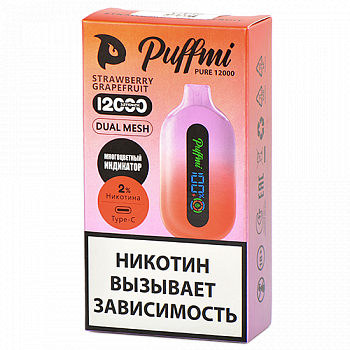 POD- Puffmi - Pure 12.000  - Strawberry - Grapefruit (1 .)