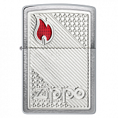 ��������� Zippo 48126 - Classic ZIPPO - Brushed Chrome